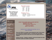 Tablet Screenshot of doneyparkwater.com